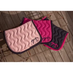 Tapis de selle Eden by Pénélope Diamant - Marine & Fuchsia