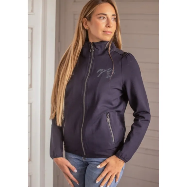 Veste Tweeny Strass - Marine